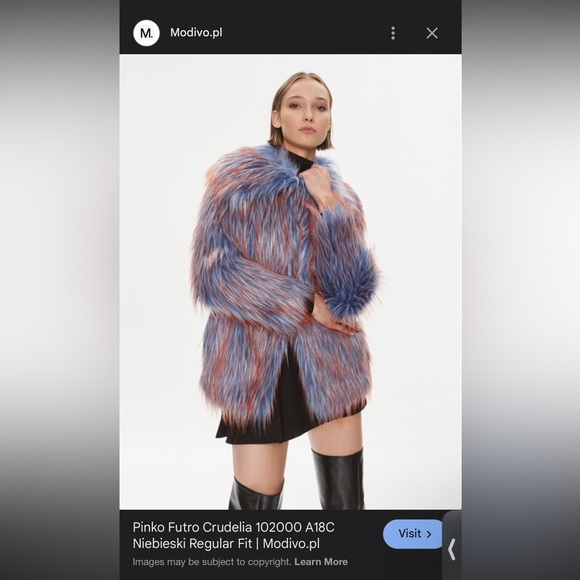 Pinko Multicolor Faux Fur Teddy Jacket - Picture 2 of 7